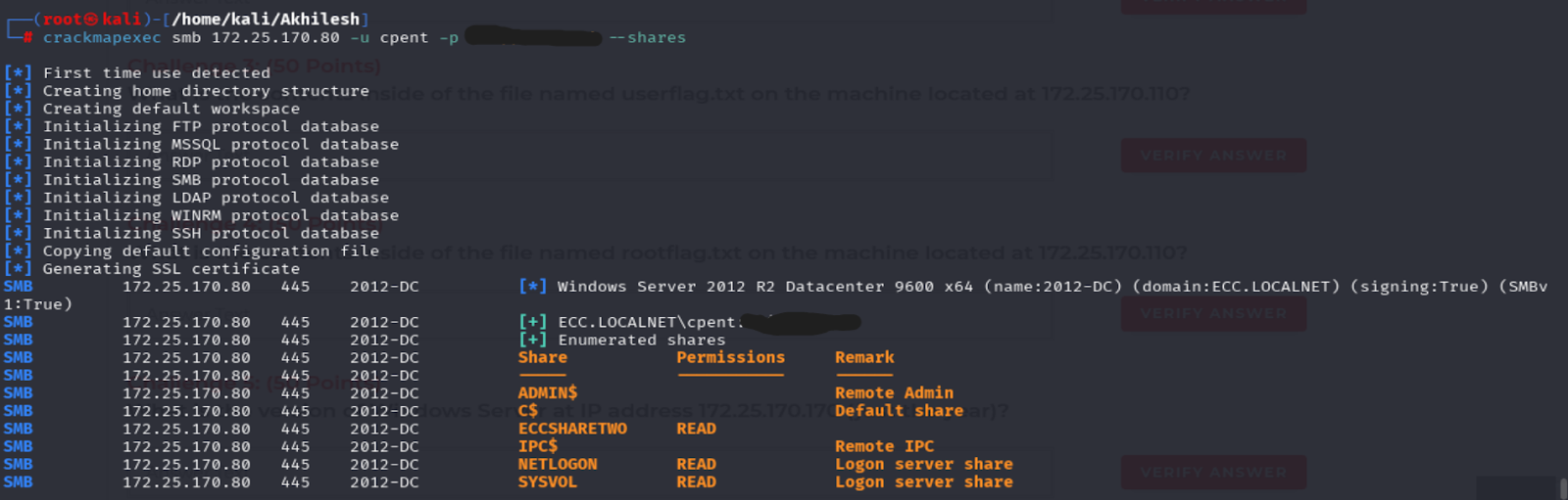 GetADUsersShares Output